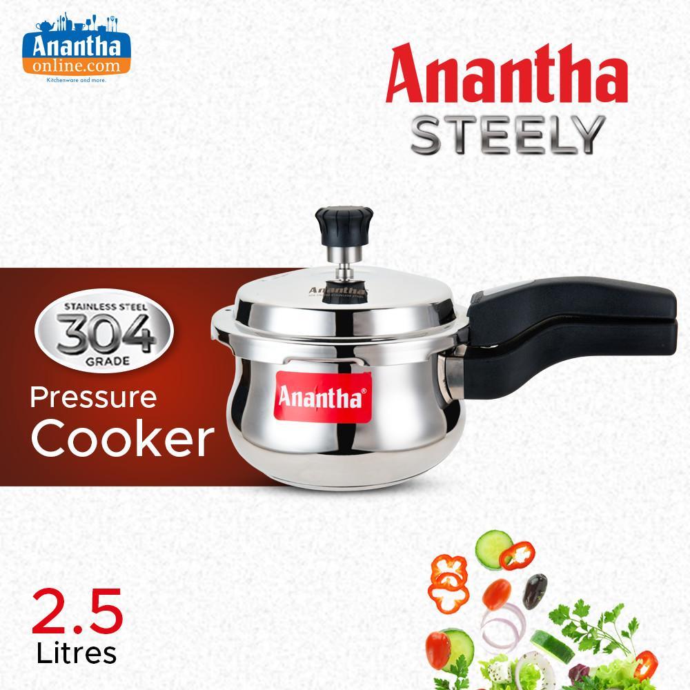 ANANTHA SS STEELY HANDI COOKER 2.5 LITRES